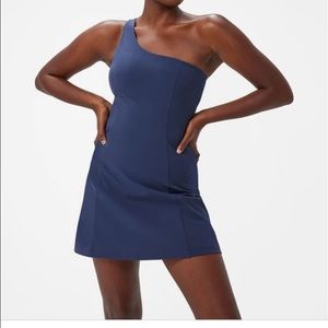 OUTDOOR VOICES ONE SHOULDER DRESS